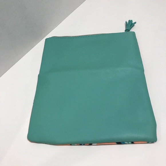 Rachel Pally Fold-Over Fabric/Faux LeatherBag NWOT - Picture 4 of 6